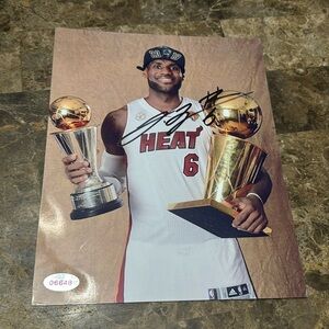 LeBron James autograph